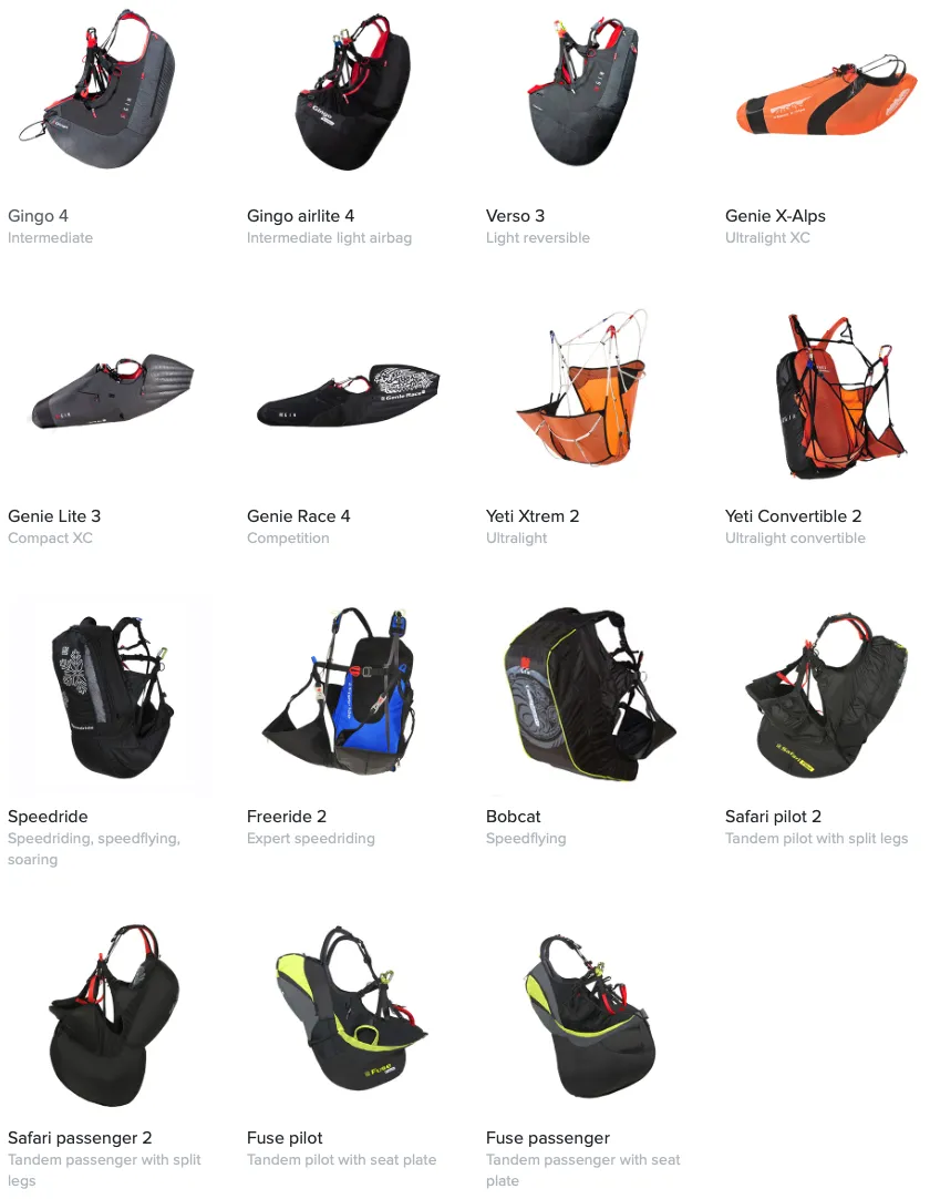 Gin harness lineup